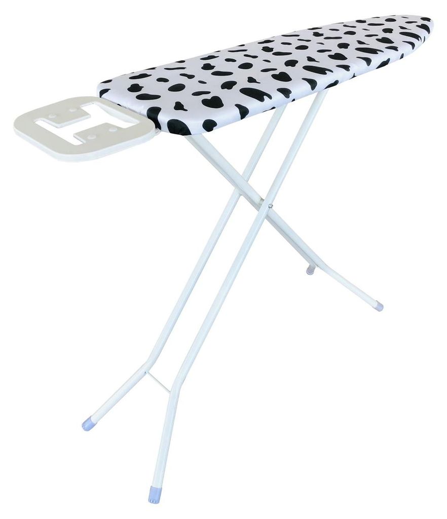 Leichtes Bügelbrett Kuhflecken Design 110x33 cm Produktbild 