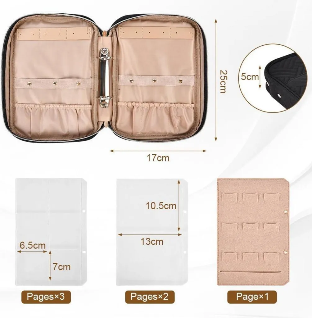 Custodia Da Viaggio Per Oli Essenziali - Organizer Portatile In Nylon Con Manico - Contiene 6 Flaconi Da 1-5 Ml Per 3 Borsette - Rigida E Protettiva