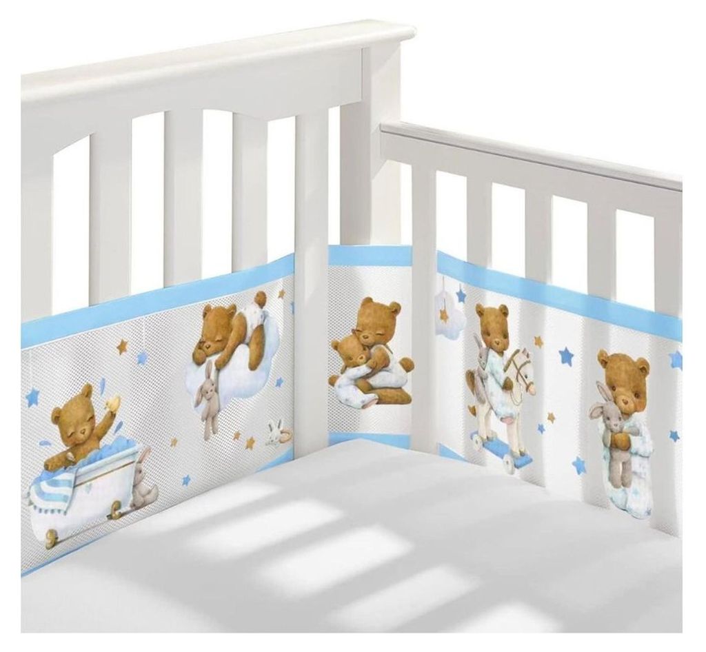Buxibo – Beschermrand voor babybed – Nestje voor babybed – Productafbeelding 