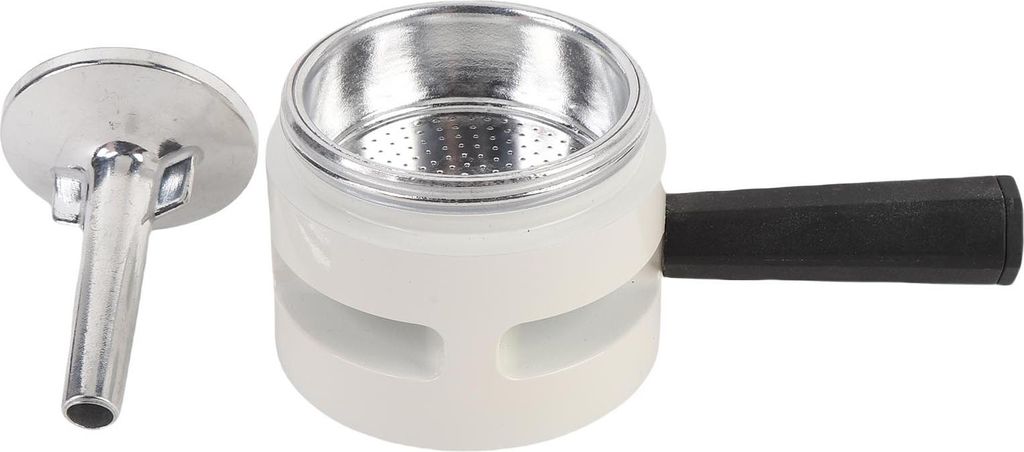 Kaffeekanne Ersatz Thermostat Aluminium Doppelventil 2 Tasse Anti -berextraktion Moka -Zubeh?r wei?