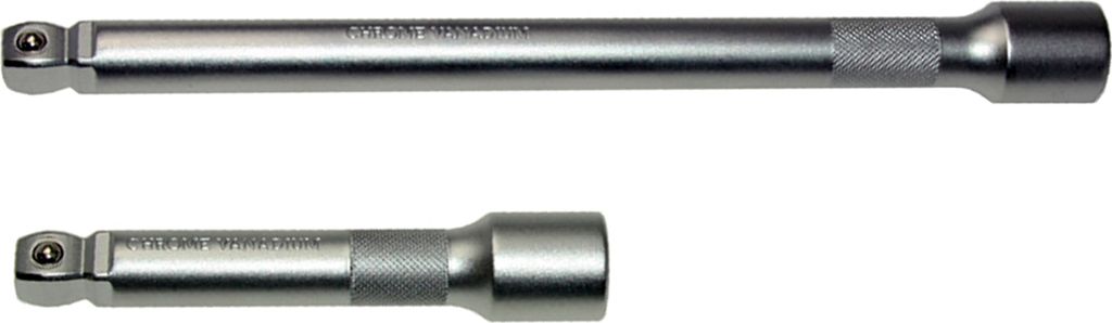 2 x Kipp-Verlängerungen-Satz 1/2"-Antrieb Ratschenverlängerung Set 125 + 250 mm