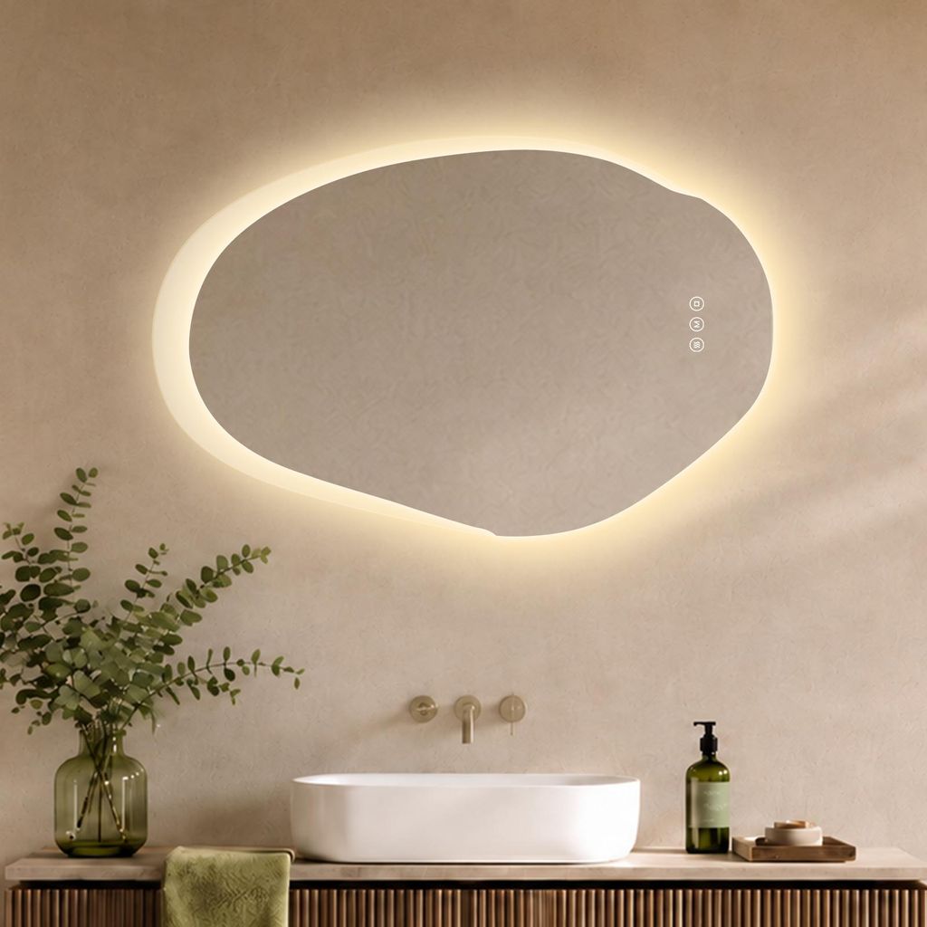 S'AFIELINA Miroir Salle de Bain LED 55 × 85 cm, Image du produit 