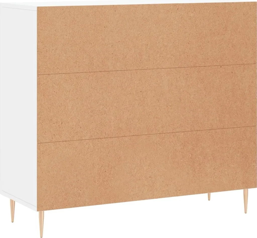 vidaXL Credenza bianca 90x34x80 cm materiale a base di legno - 9