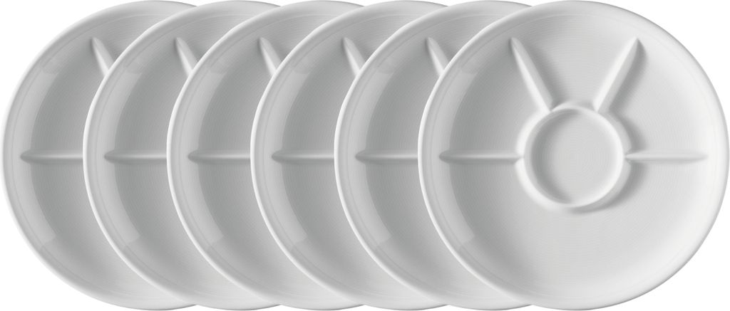 Thomas Trend weiss Fondue-/Grillteller 27 cm Set6