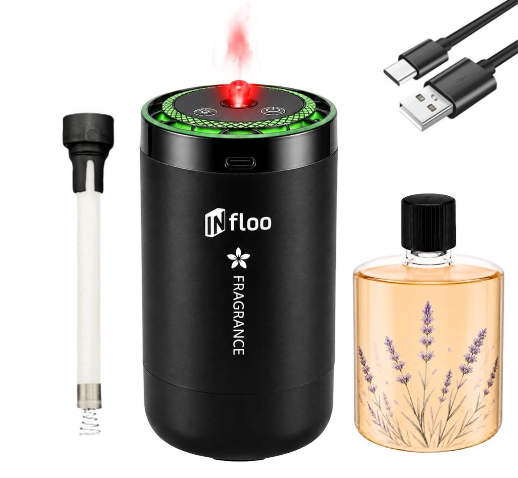 INfloo C5 MAX Kabelloser Auto Duftdiffusor USB-C RGB Produktbild 