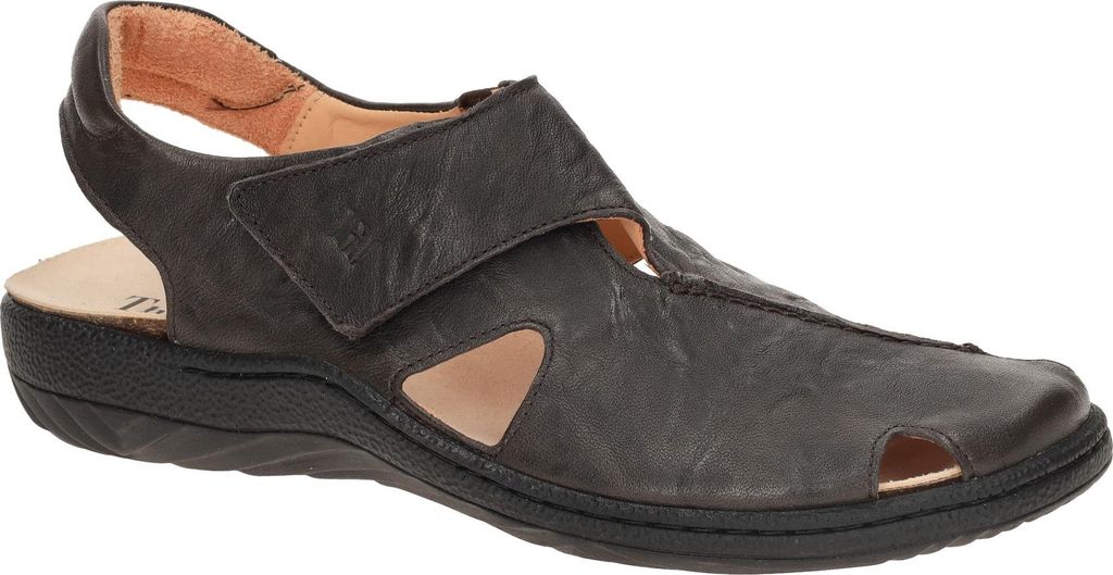 Think CHANGE Herren Sandale - elegante Sandaletten braun NEU