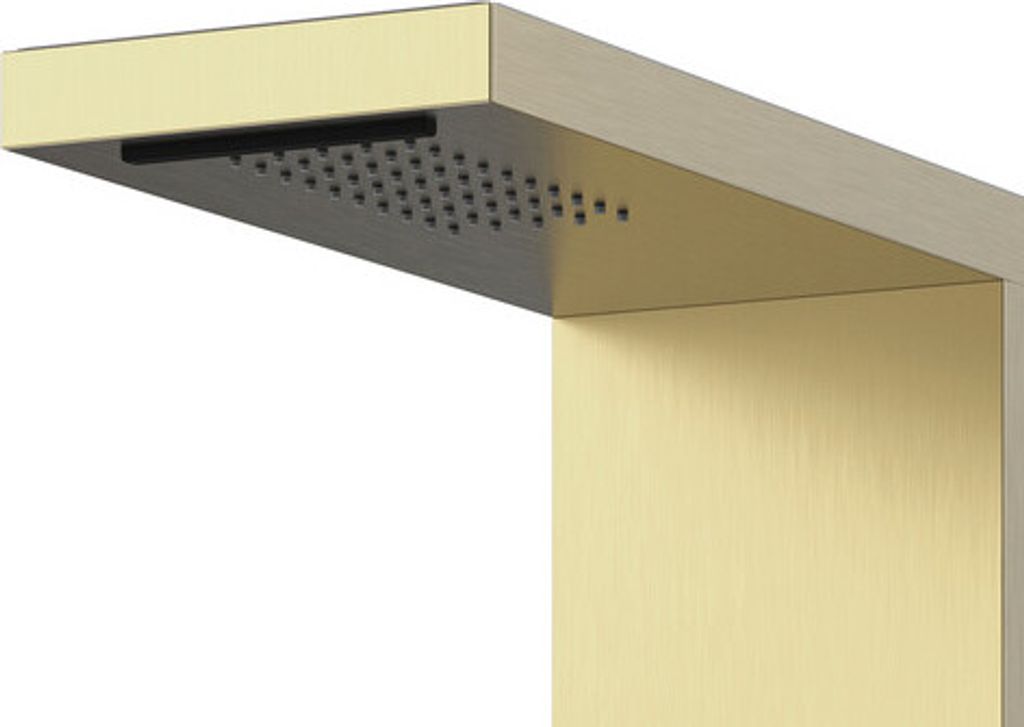 Duschset Marwell Duscharmatur Essenza gold 125x20 cm - Produktbild 