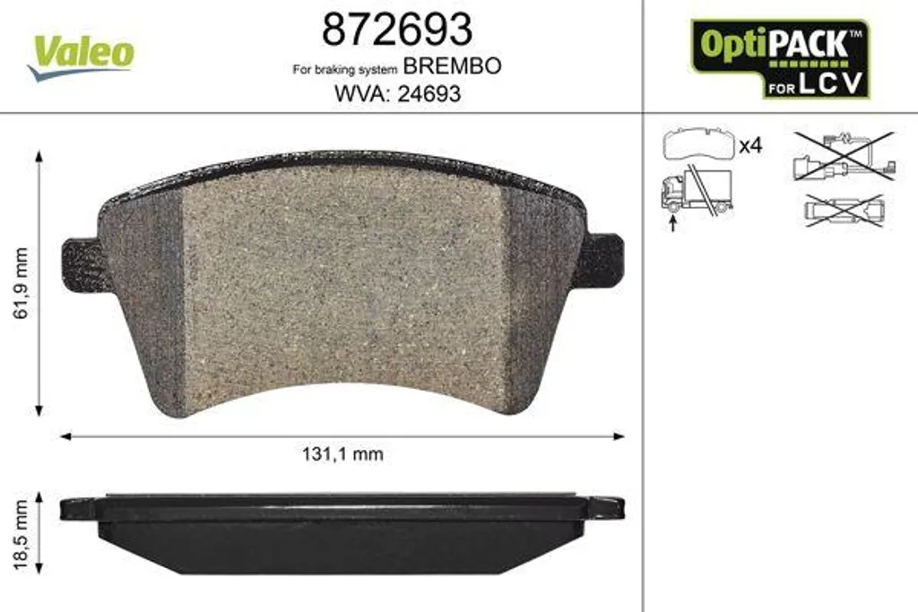 Kit plaquettes de frein Citan et Kangoo pour entretien système de freinage