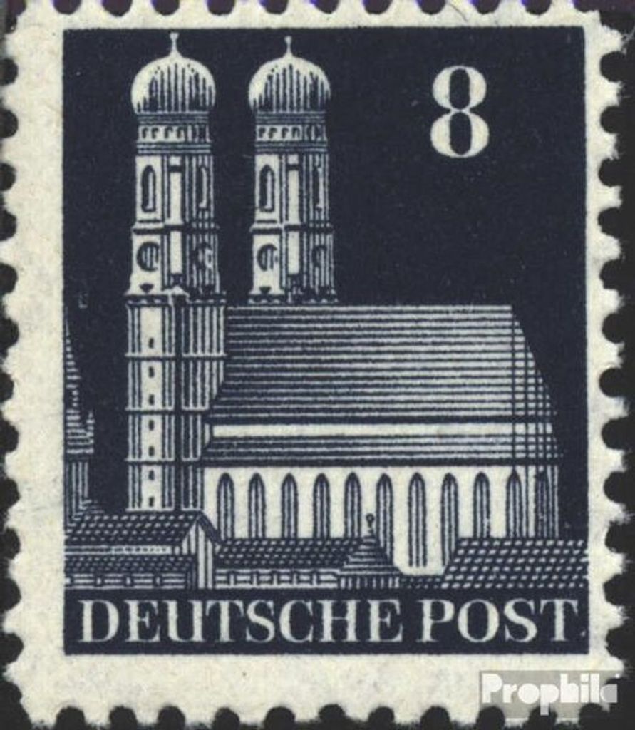 Briefmarken Bizone (Alliierte Besetzung) 1948 Mi 79W B gestempelt Bauten