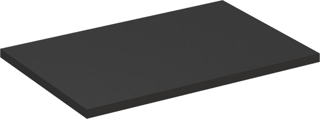 Badkamerpaneel, 80 cm – mat zwart Productafbeelding 