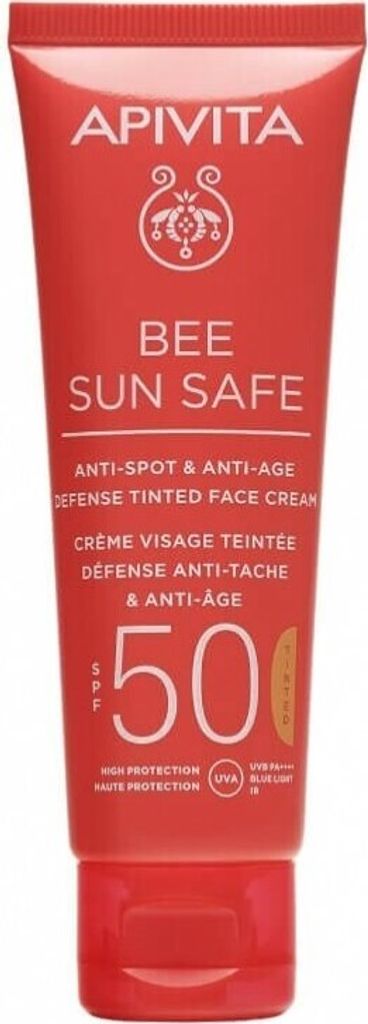 Apivita Bee Sun Safe Anti-Hautunreinheiten- und Falten-Gesichtscreme SPF50 50 ml