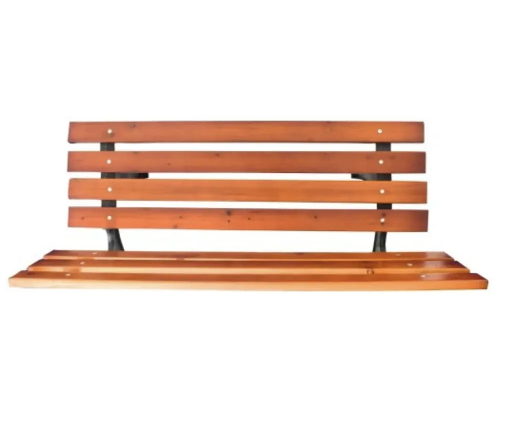 Banc de jardin pour balcon ou cour extérieure assise confortable bois - 4