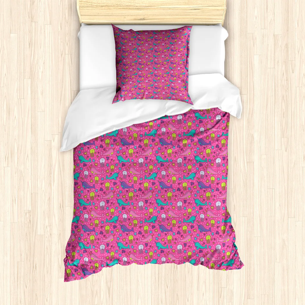 Set Letto Narvalo Rosa ABAKUHAUS: La Magia in Camera Tua 135x200