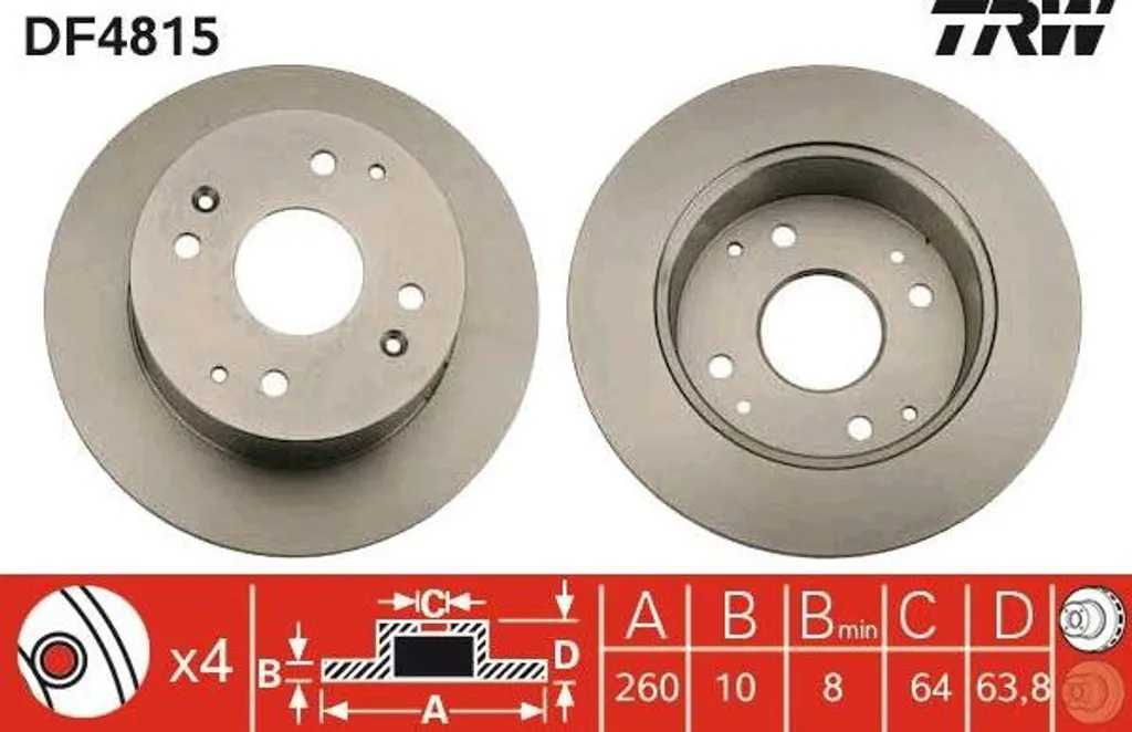 Éliminez les vibrations au freinage avec le disque TRW DF4815