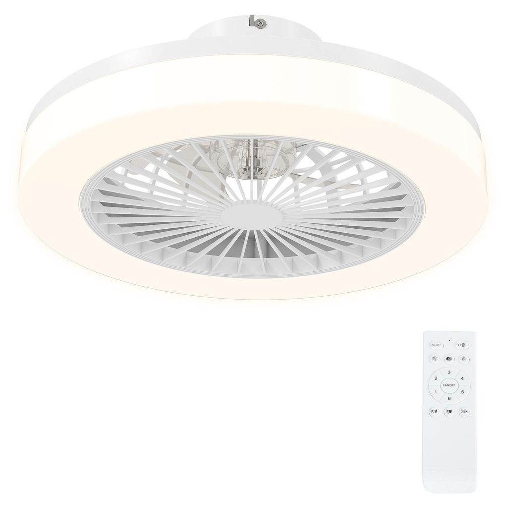 HOMCOM Plafondventilator met verlichting, Productafbeelding 