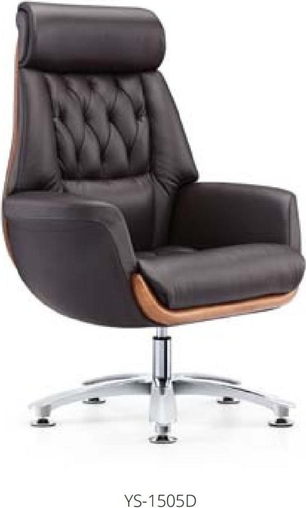 Executive Armchair Leather Upholstery Office Chair 1505D Swivel Seat Furniture