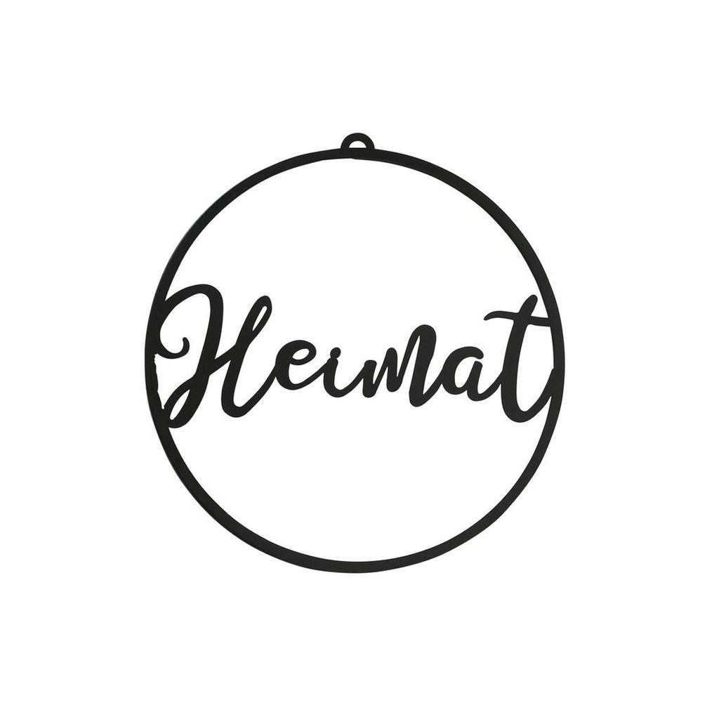 1 x Wanddekoration / Schild Metall  Heimat, Willkommen, Produktbild 