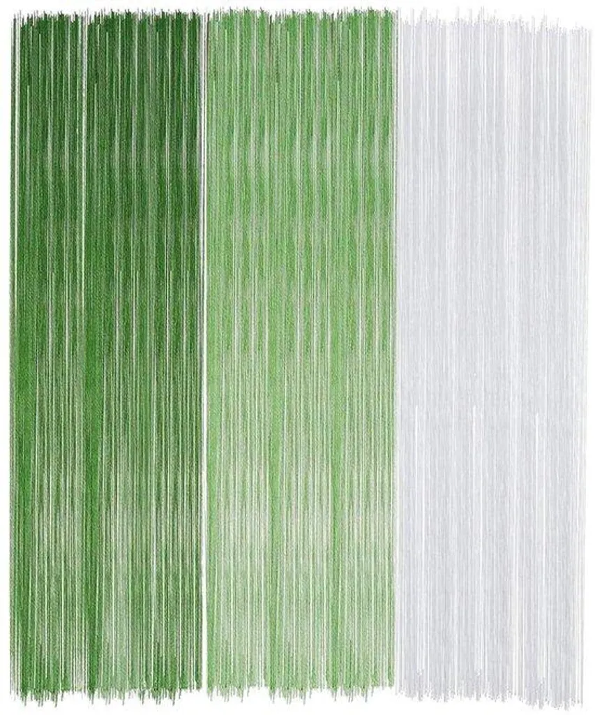 Lot de 300 fils verts pour le bricolage et attaches de jardinage souples