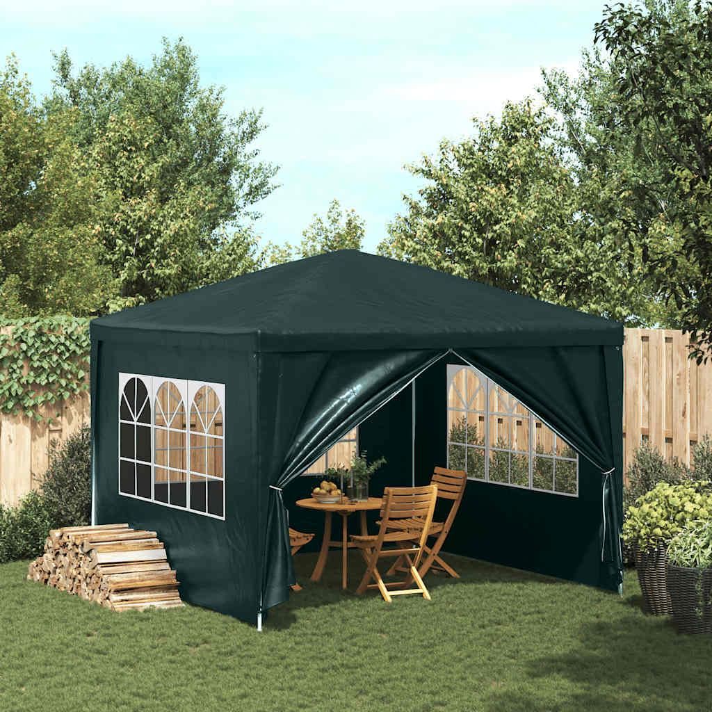 vidaXL Tenda per feste 3x3 m verde Immagine del prodotto 