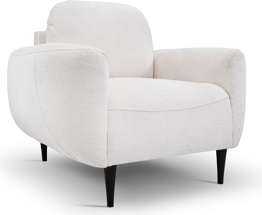 Design Möbel BOHO Sessel 102x90x91 cm – Polstersessel mit Armlehnen, Relaxsessel im Boho-Stil, Clubsessel für Wohnzimmer & Büro