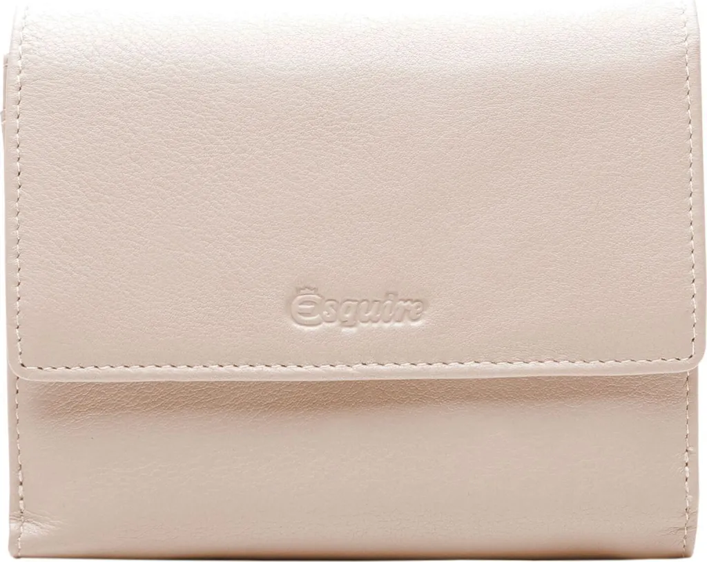 Regala Esquire Viktoria: Portafoglio in Pelle Beige | Confezione Regalo