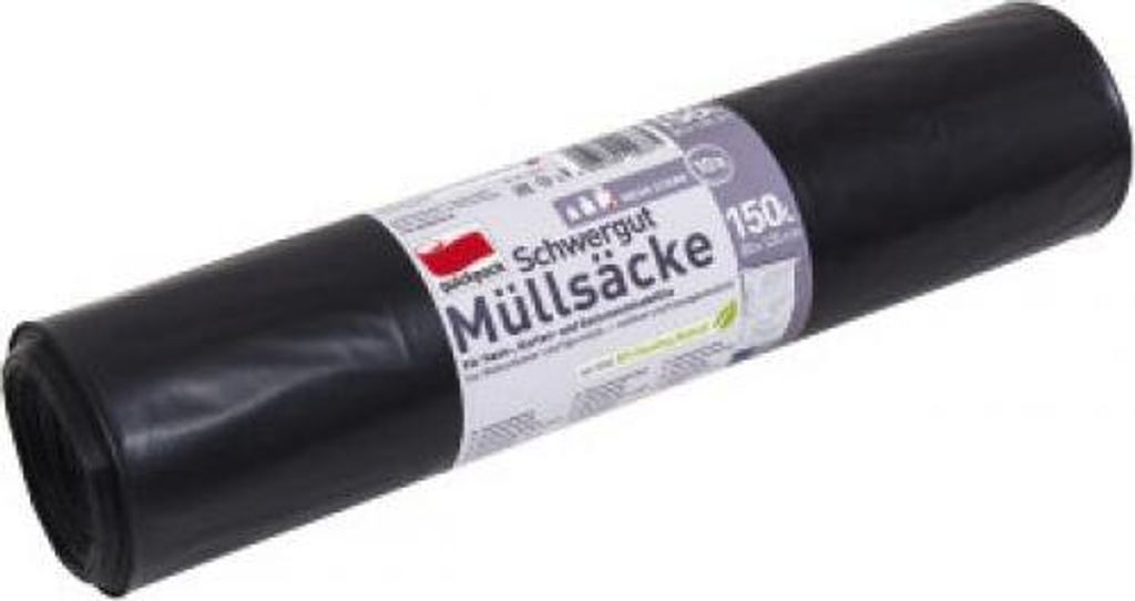 Quickpack Müllsäcke 150L 80x120cm 10er schwarz Produktbild 
