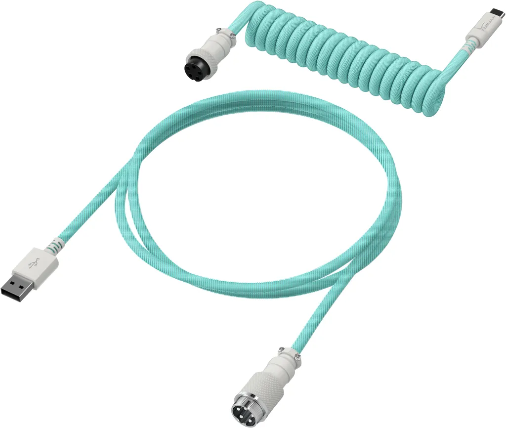 Optimisez votre setup gaming avec le câble spiralé HyperX vert et blanc