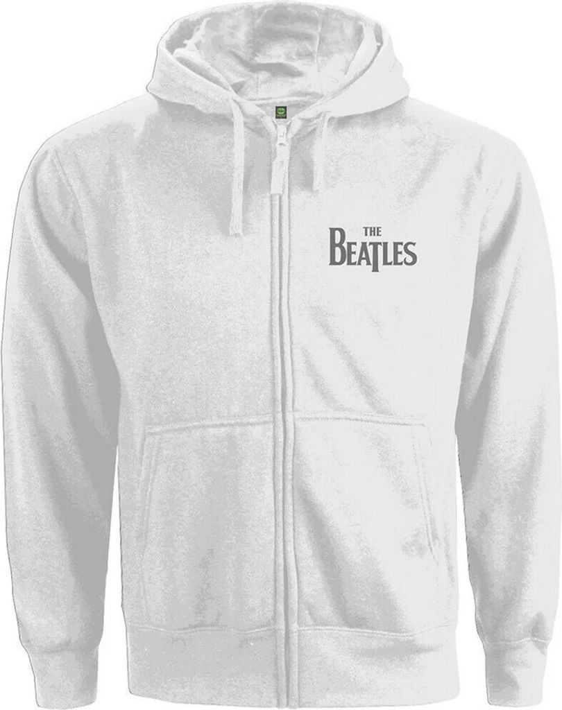 The Beatles - Hoodie mit durchgehendem Reißverschluss für Damen RO1410 (M) (Weiß)