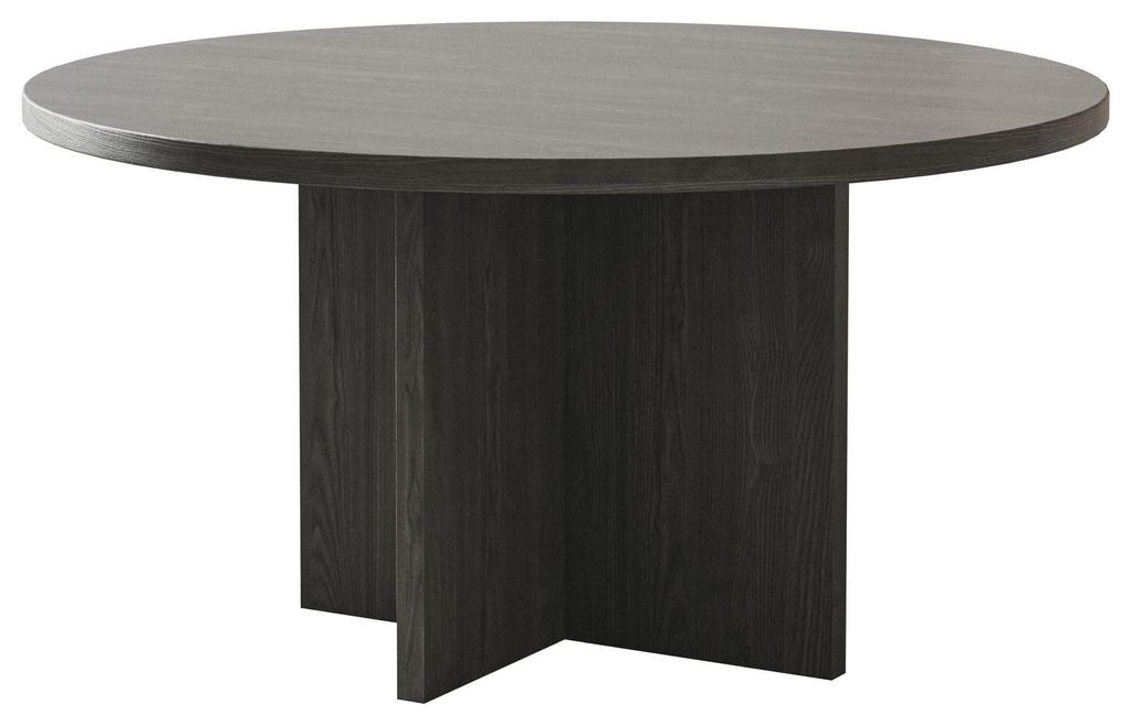 Selsey Ovo - Tavolino rotondo 76x76 cm in legno effetto Immagine del prodotto 