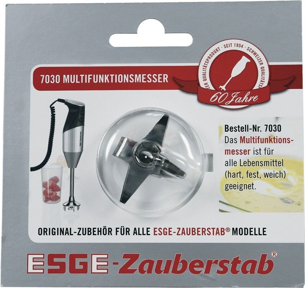 easyPART passend für 7030 UNOLD Multifunktionsmesser Multimesser Messer Klinge Edelstahl für alle ESGE Zauberstab Stabmixer