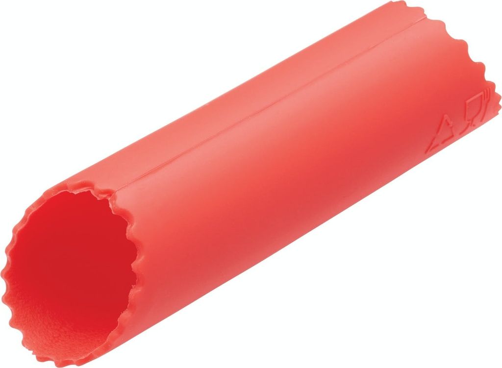 KitchenCraft Knoblauchschäler, Küchenhelfer zum Schälen von Knoblauch, praktische Schälrolle für die Küche, Küchen Gadget, Schäler Set, Rot...