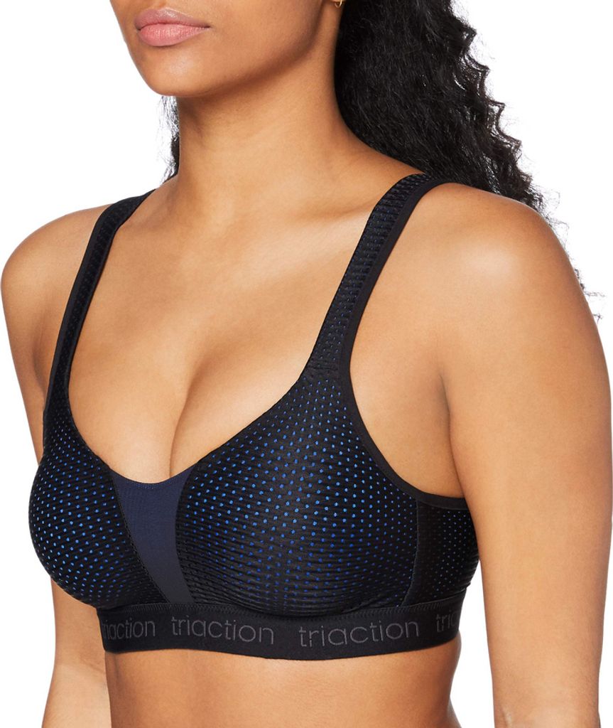 TriAction Energy Lite N EX Ohne Bügel Damen BH Sport, Größe: 85C, Farbe: Schwarz