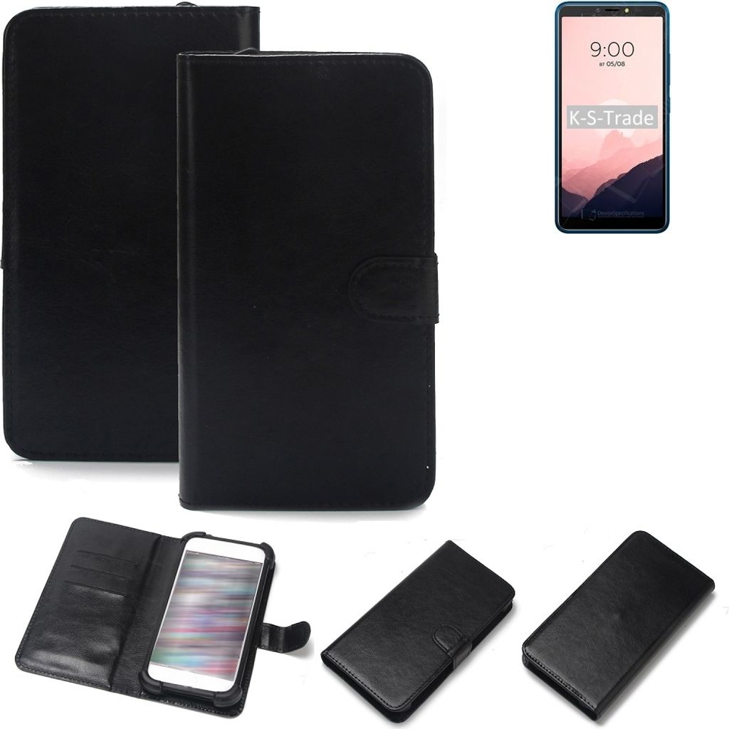 K-S-Trade Handyhülle Schutzhülle kompatibel mit BQ Mobile BQ-6030G Practic Handy Schutz Hülle Handyhülle Bumper schwarz 1x