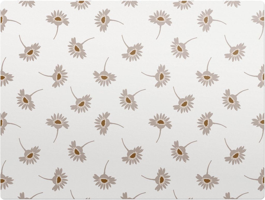 Florales Retro-Muster – Bodenschutzmatte – Rutschfest – Schutzmatte für Büro – Vinylmatte – Stuhlunterlage – 120 x 90 cm