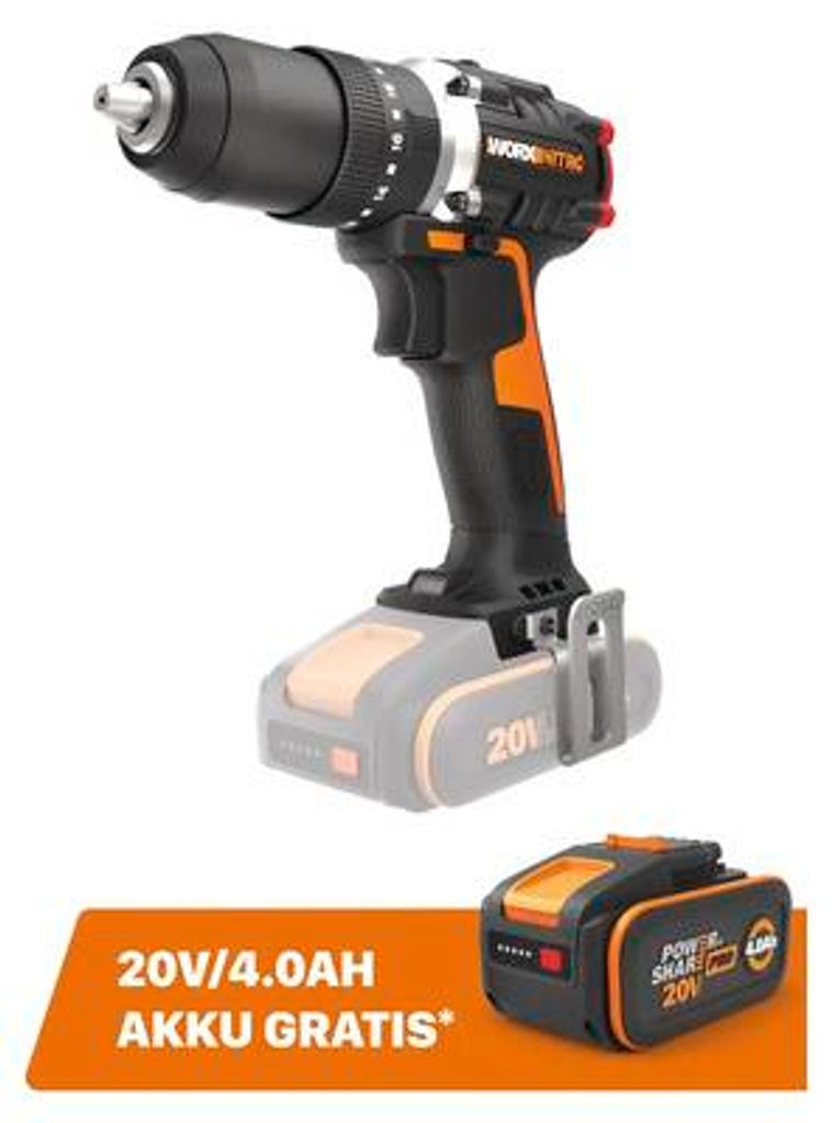 Akku-Schlagbohrschrauber WORX Nitro WX355.9, ohne Akku und Ladegerät