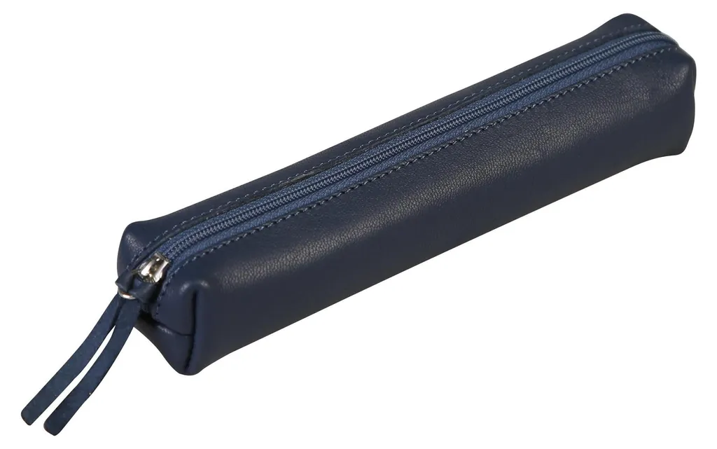 Étui à stylos Clairefontaine Law en cuir bleu pour protéger vos sacs