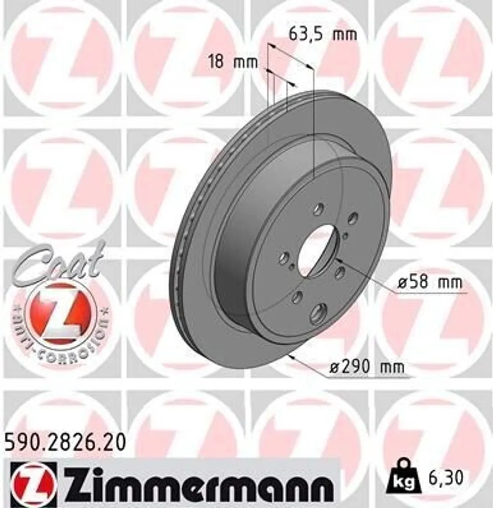 Disque de frein avant haute performance pour GT 86 ZN6 série 590.2826