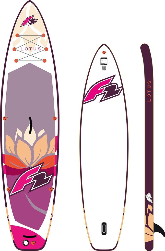 F2 SUP Stand Up Paddle Board Lotus Damen - Board only 323cm 10,6 Lila