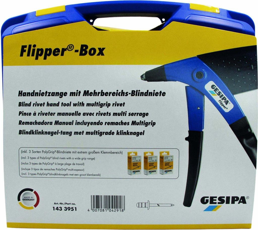 Blindnietzangenbox Flipper Gesipa | 4007081042918