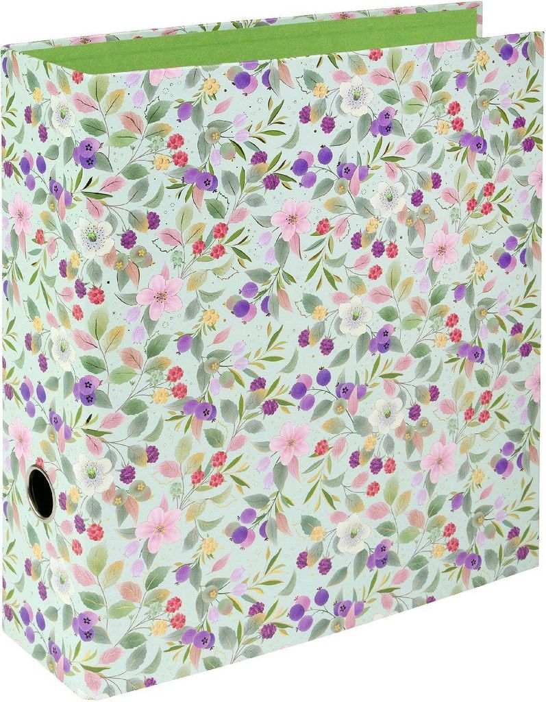 Goldbuch Ordner Blissful Blossom Grün DIN A4 28x32 cm Produktbild 