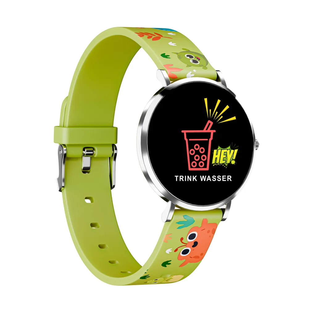 Montre Connectée Écran AMOLED XCOAST LINO-Time : Fine, Étanche et Verte