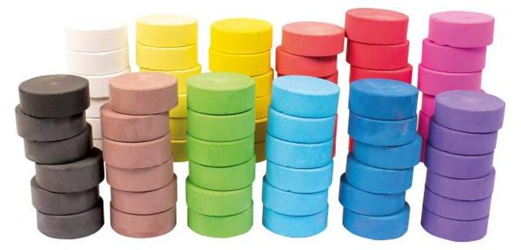 Farbpucks 44 mm, 72 Stück