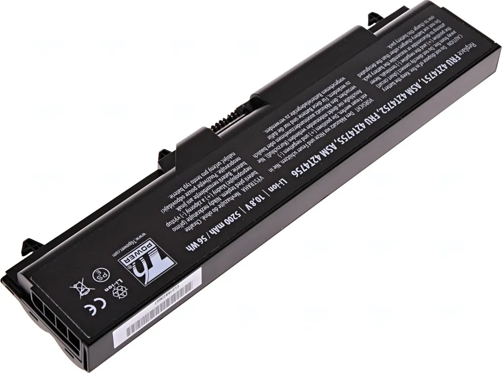 Ricambio Batteria Lenovo 42T4755 T6 Power | Li-Ion 5200mAh Nero - 2