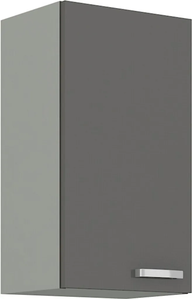 Pensile Cucina ULLERIKE Grigio 40cm | Mobile Alto Salvaspazio Moderno