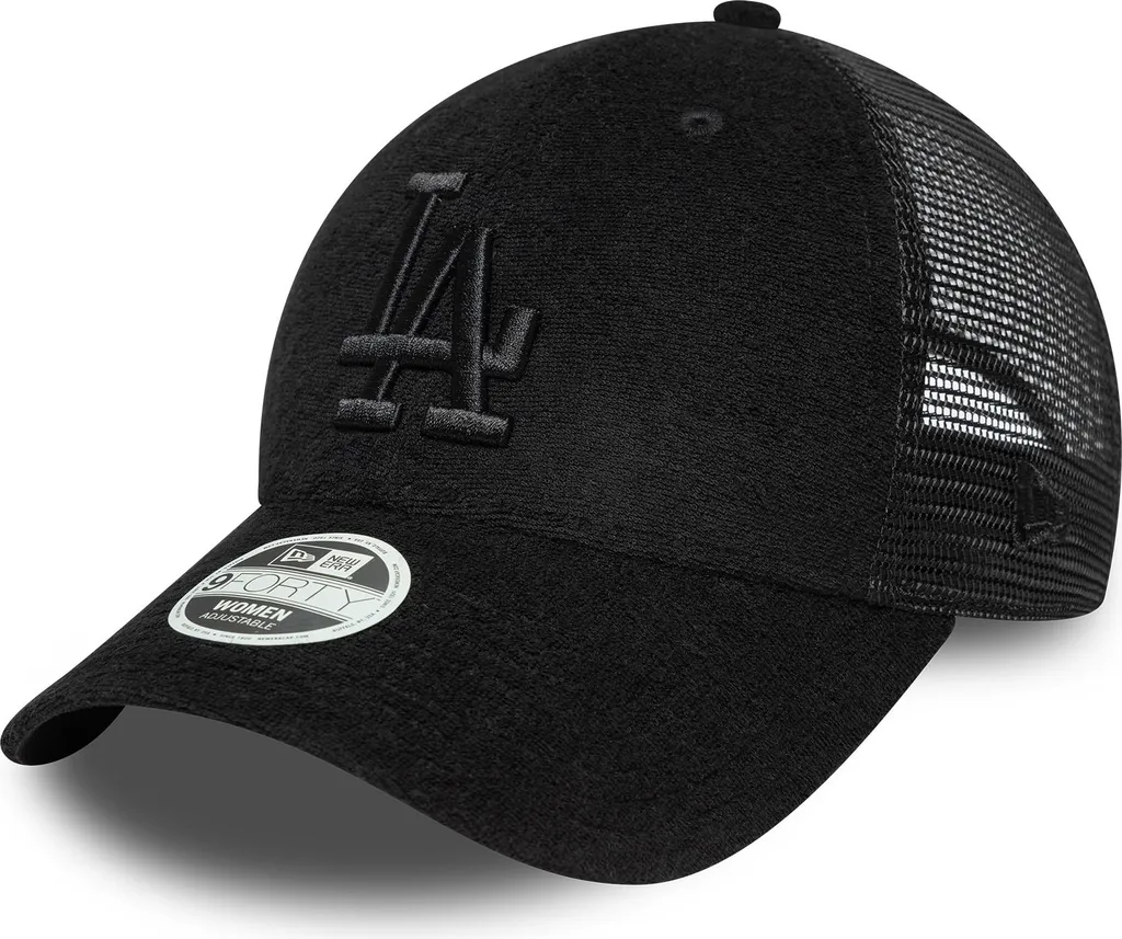 Casquette Femme Anti-Chaleur New Era Dodgers Noire Trucker Respirante