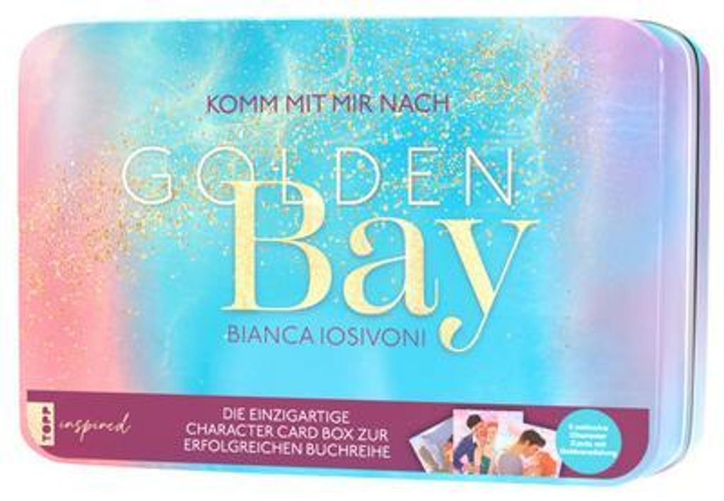 Golden Bay Sammelkarten-Box aus Metall, 11 x 15,5 x 5 cm, Produktbild 