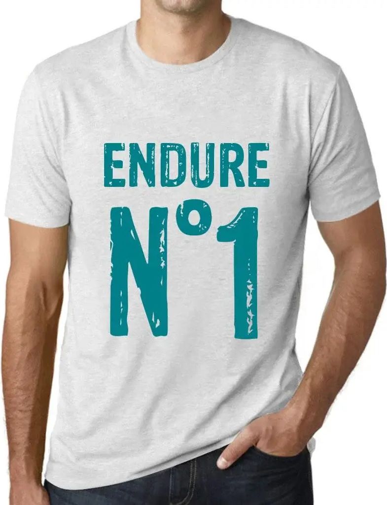 Herren Grafik T-Shirt Endure No 1 Öko-Verantwortlich Vintage Jahrgang Kurzarm Lustige Druck Geburtstag Geschenk Mann