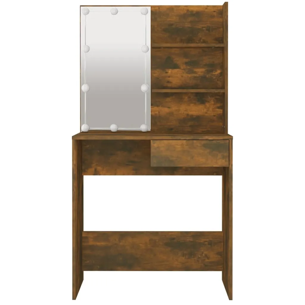 Comodino Smart LED Rovere Fumé 141cm | Mobile Notte High-Tech - 4