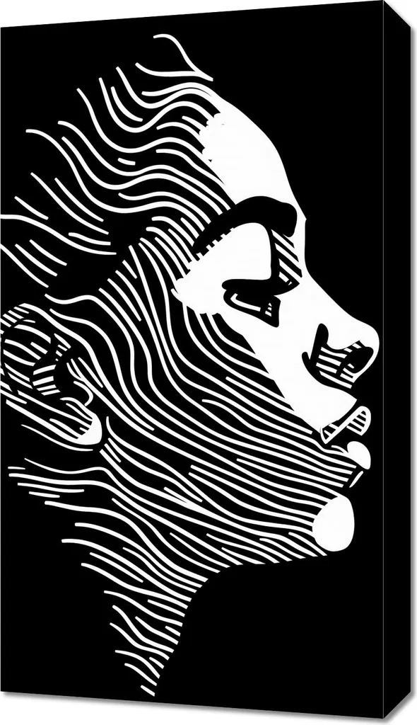 Regala Emozioni: Quadro Moderno 40x70 cm Linee Espressive in Tela