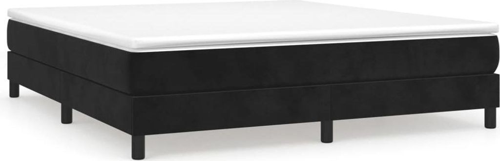 vidaXL Box spring bed frame black 180x200 cm velvet Obrázek produktu 